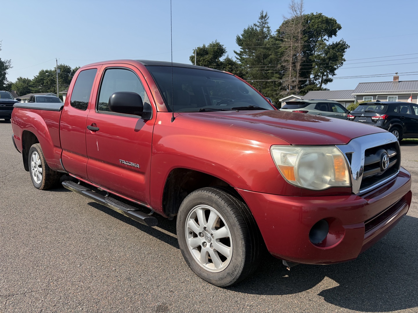 Red 2007 Toyota Tacoma Pickup Truck