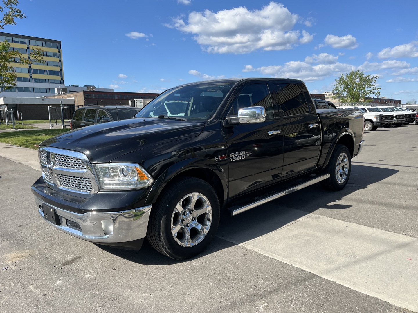 Black 2017 RAM 1500 Laramie Crew Cab 4WD Pickup Truck Four-Wheel Drive