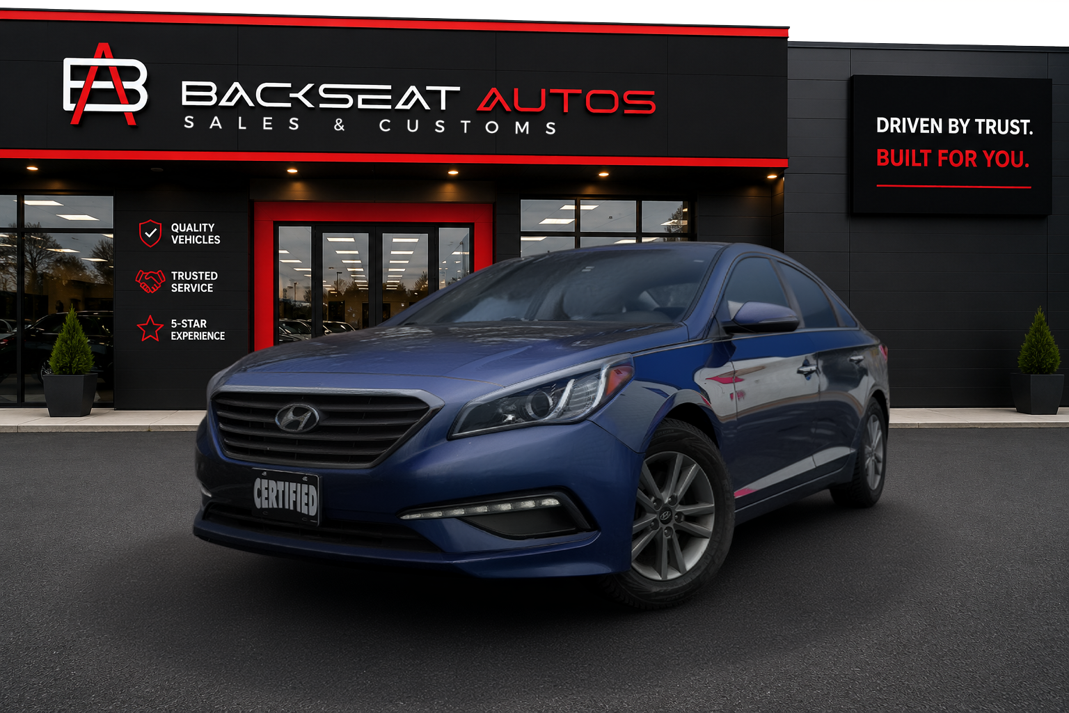Blue 2017 Hyundai Sonata SE FWD Sedan Front-Wheel Drive Automatic