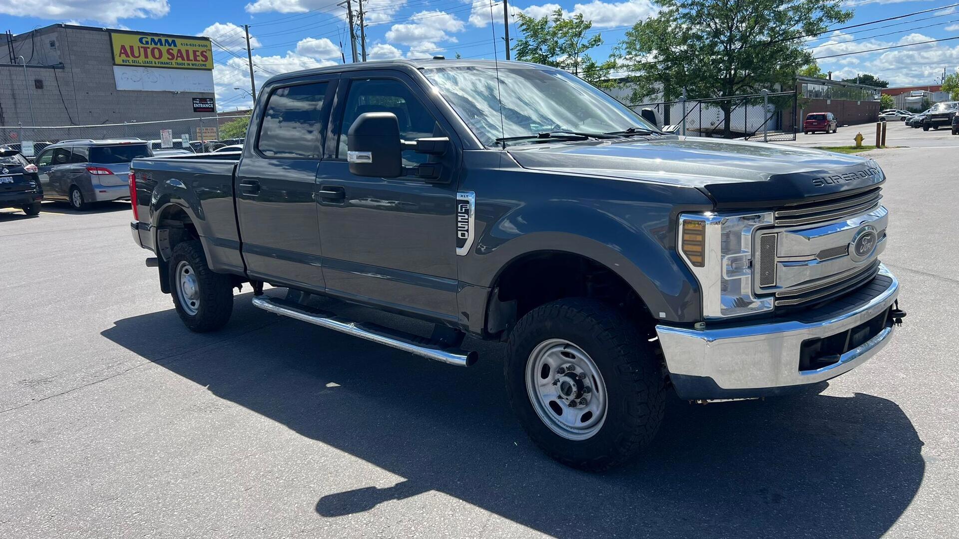 Gray 2019 Ford F-250 Super Duty Pickup Truck Four-Wheel Drive Automatic