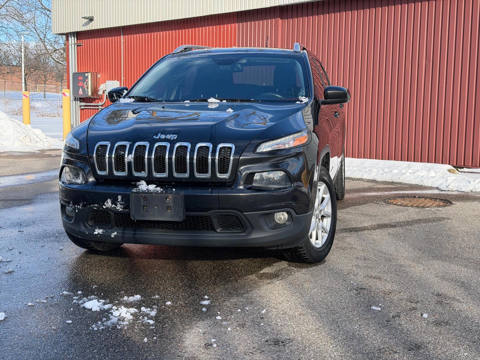 Black 2015 Jeep Cherokee Latitude 4WD SUV / Crossover Four-Wheel Drive Automatic