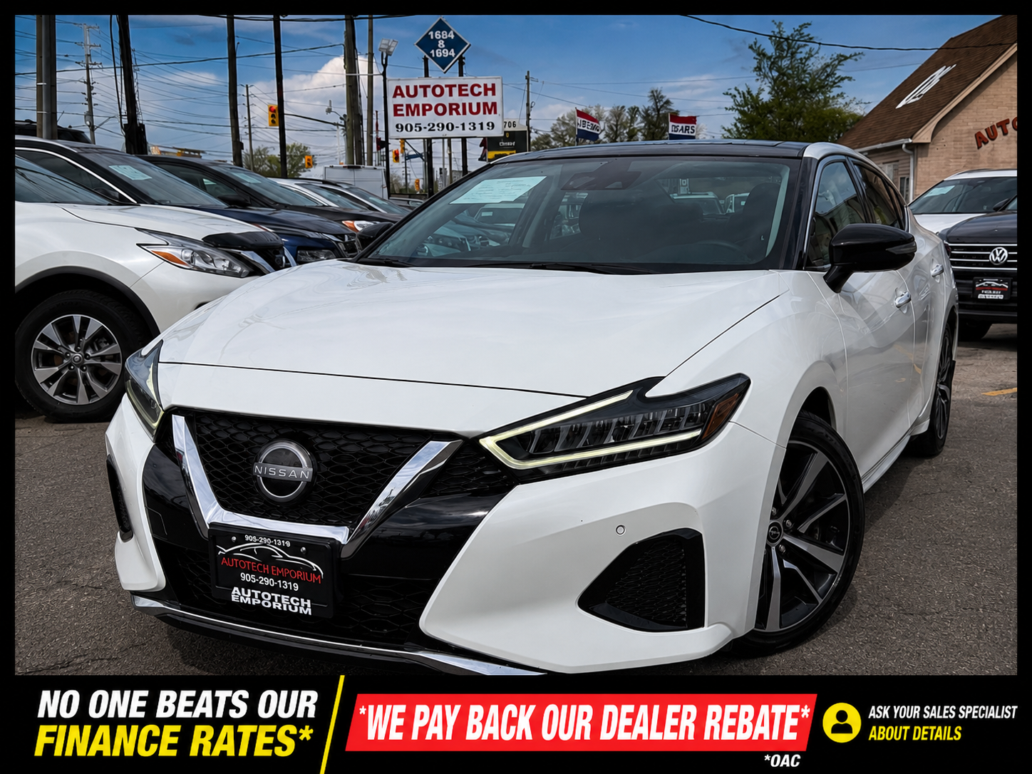 White 2023 Nissan Maxima Sedan Automatic