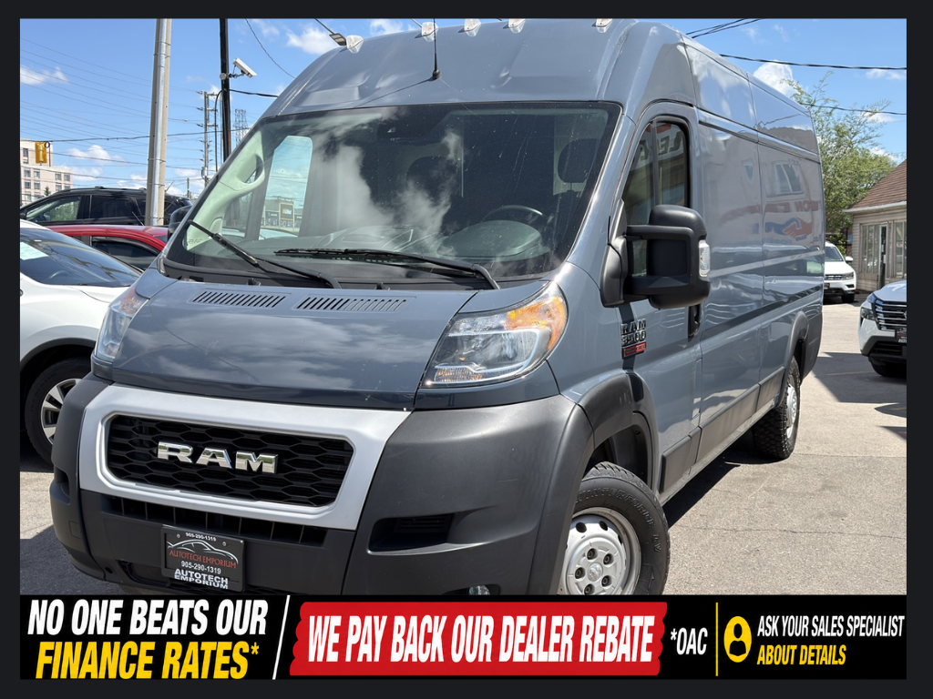Gray 2021 RAM ProMaster 3500 159 High Roof Extended Cargo Van FWD Van Front-Wheel Drive Automatic