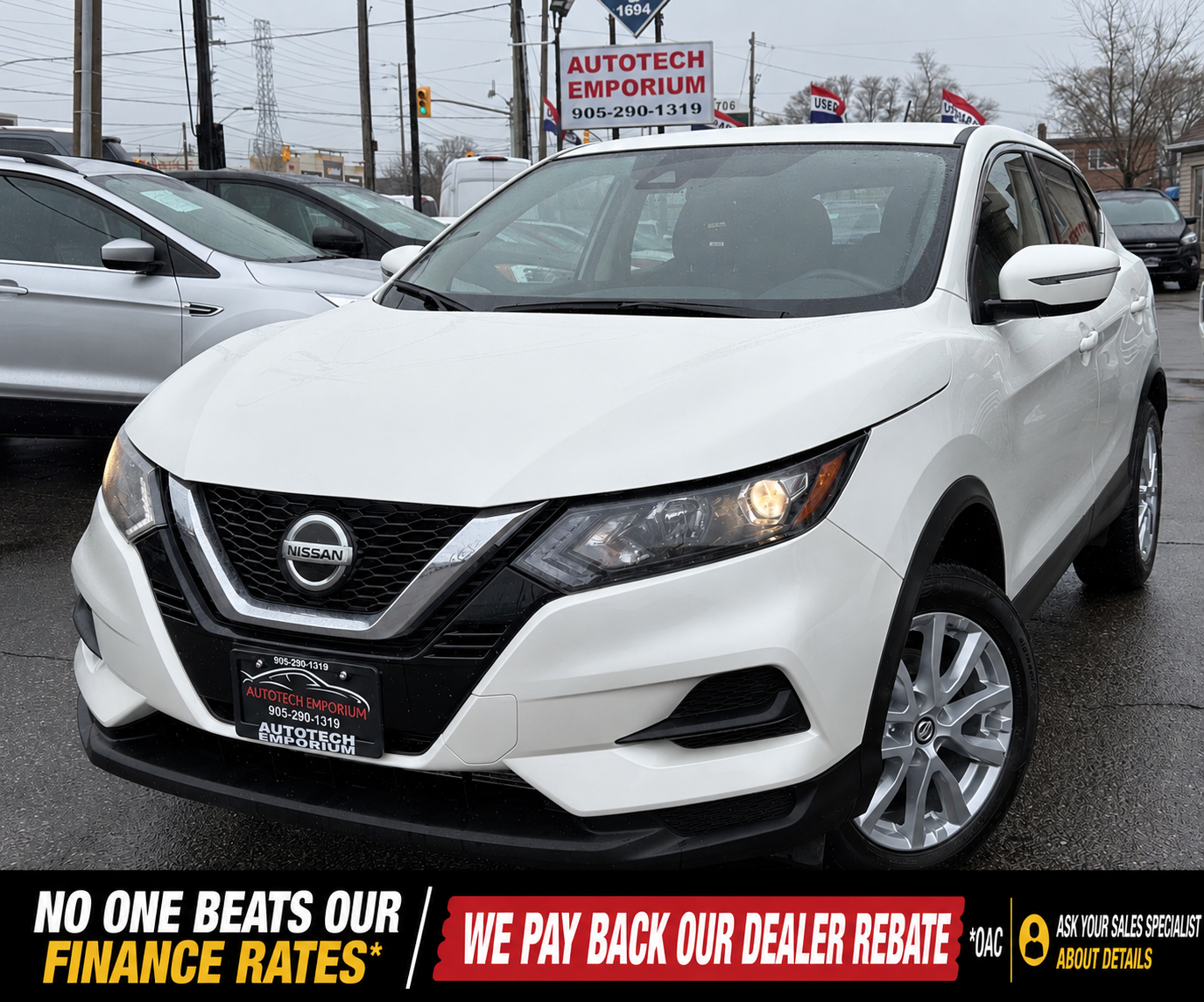 White 2023 Nissan Qashqai S AWD SUV / Crossover Automatic