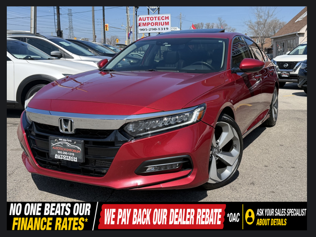 Red 2019 Honda Accord 1.5T Touring FWD Sedan Automatic