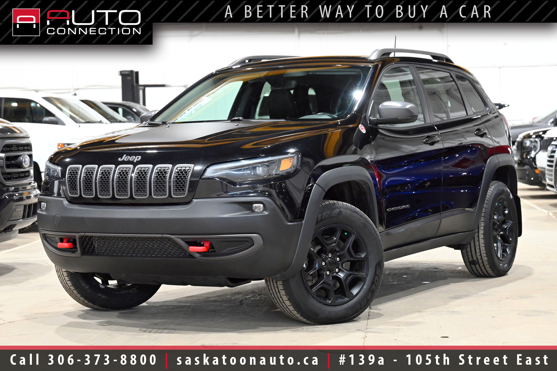 2021 Jeep Cherokee Trailhawk - 4x4 - ACCIDENT FREE - SUN & SOUND PKG - SK VEHICLE