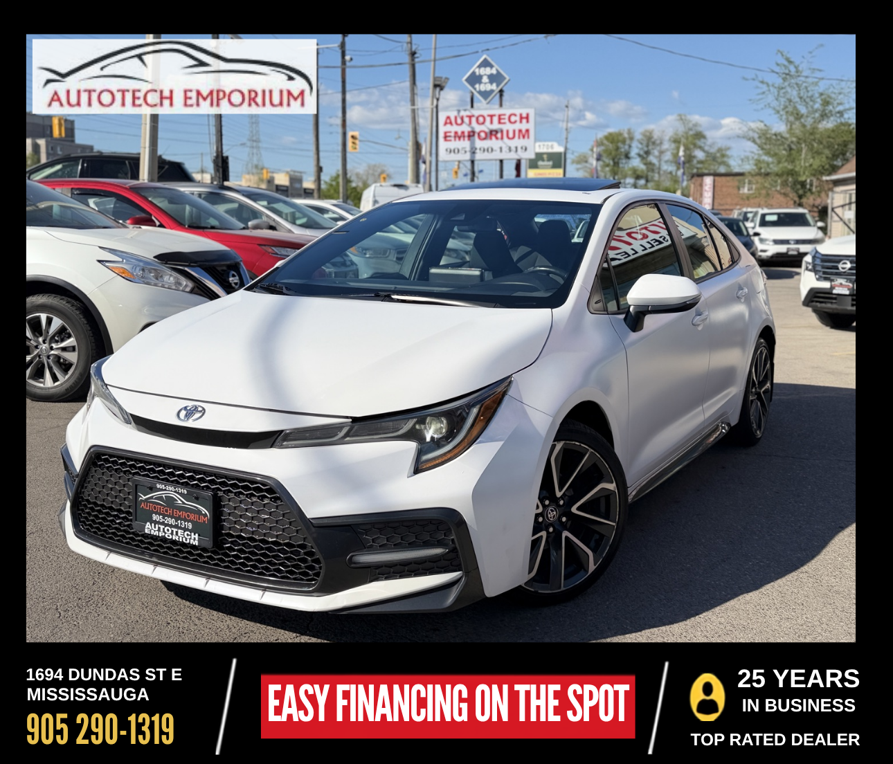 Pearl WHITE 2020 Toyota Corolla Sedan Front-Wheel Drive Automatic