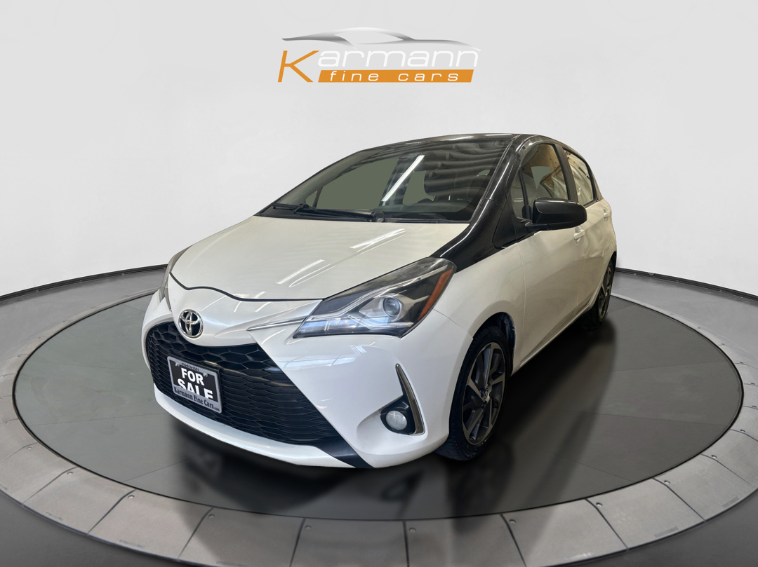White 2018 Toyota Yaris SE Hatchback Front-Wheel Drive Manual