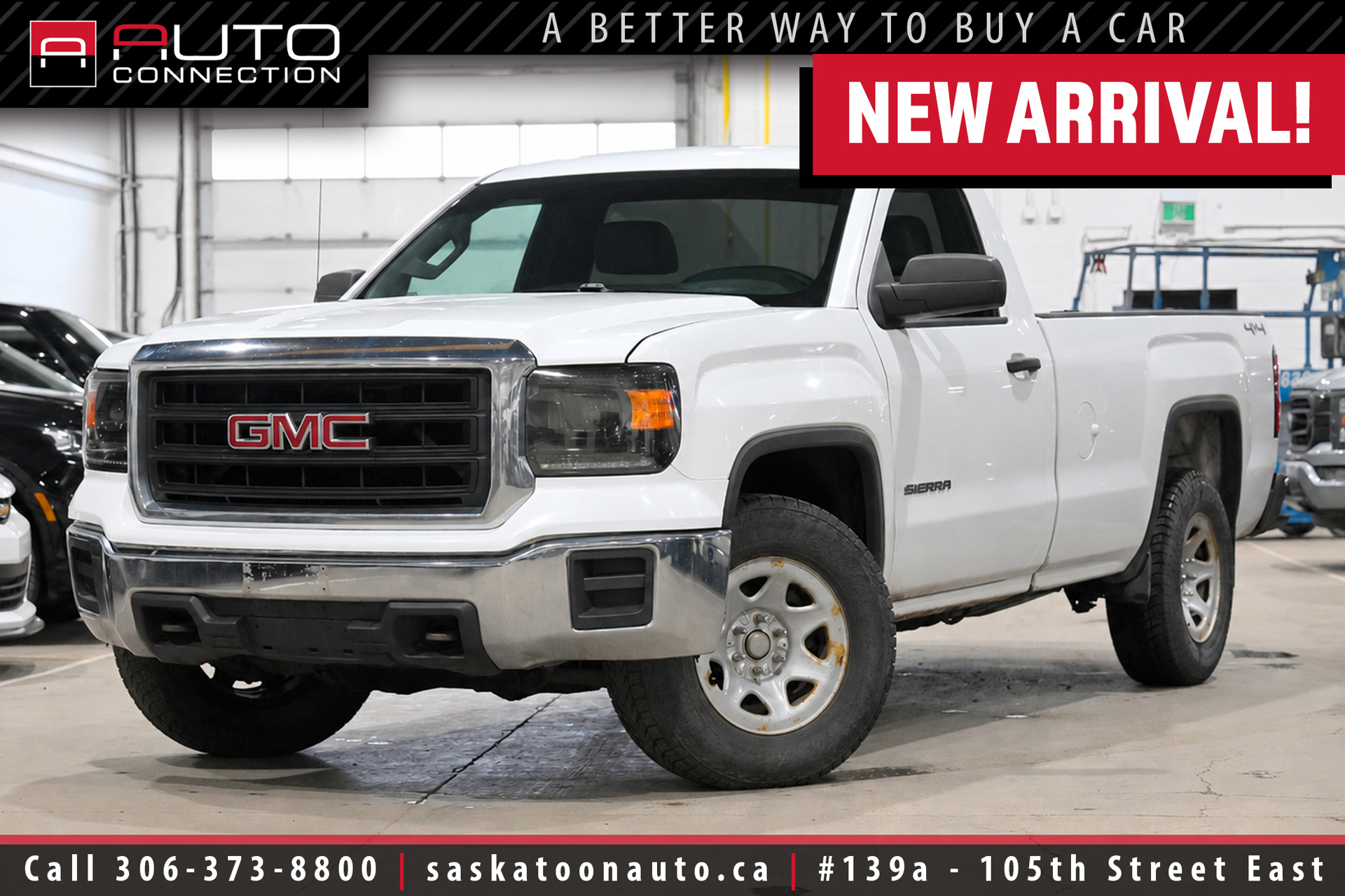 2014 GMC Sierra 1500 Regular Cab - 4x4 - 8FT BOX - 5.3L V8