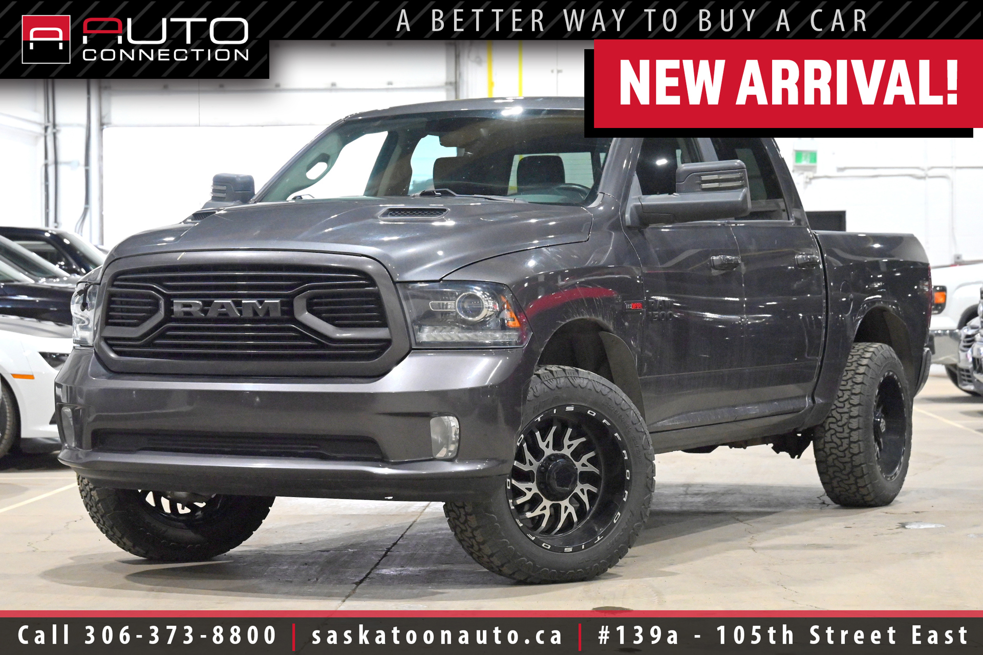 2018 RAM 1500 Sport Crew Cab - 4x4 - ECODIESEL - SPORT PREMIUM PKG