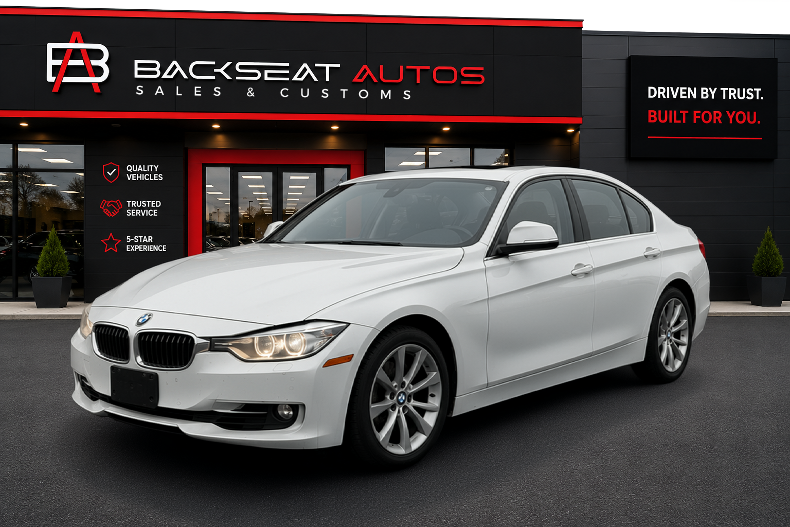 White 2013 BMW 3 Series 320i xDrive Sedan AWD Sedan All-Wheel Drive