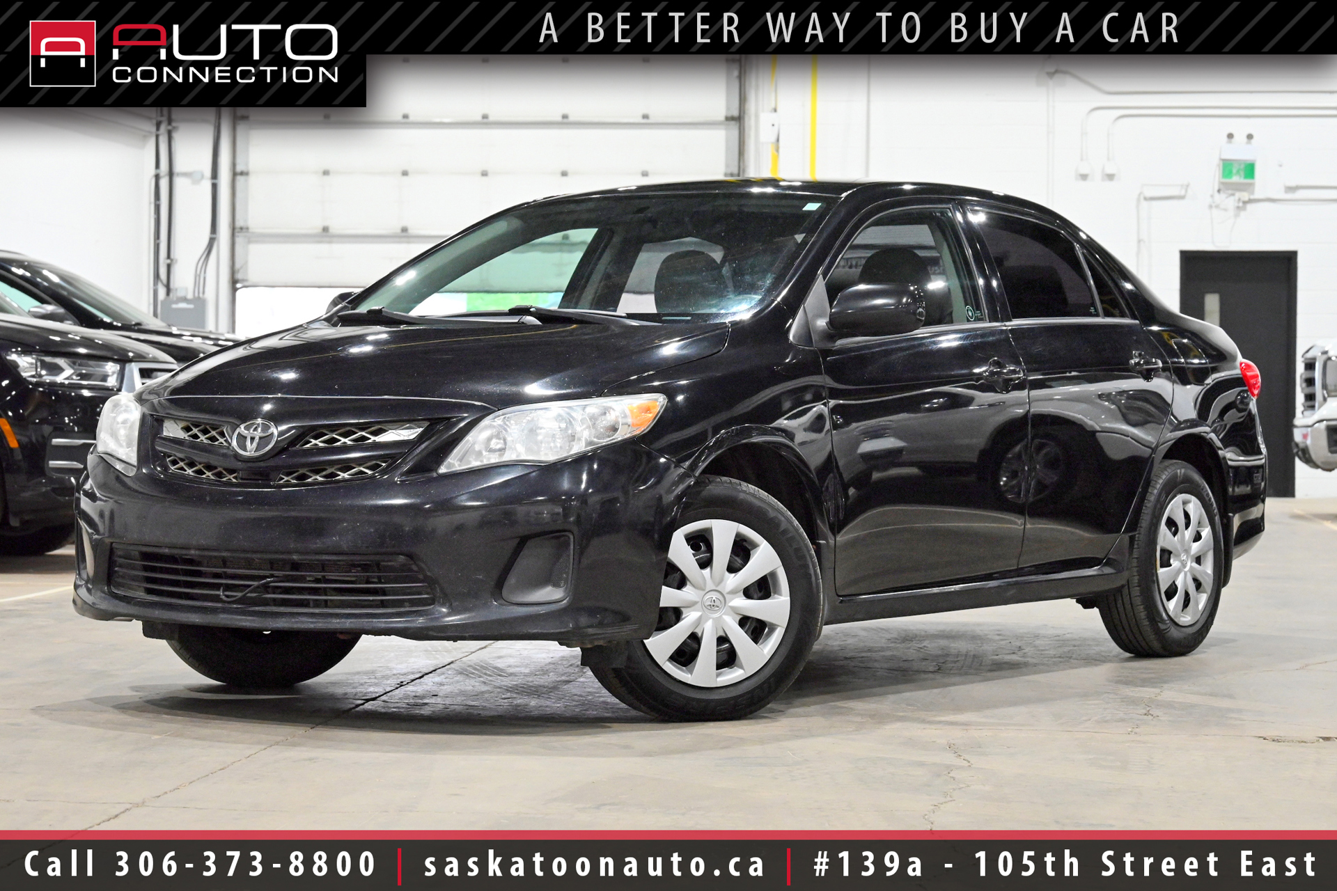 Black 2012 Toyota Corolla CE Sedan Automatic