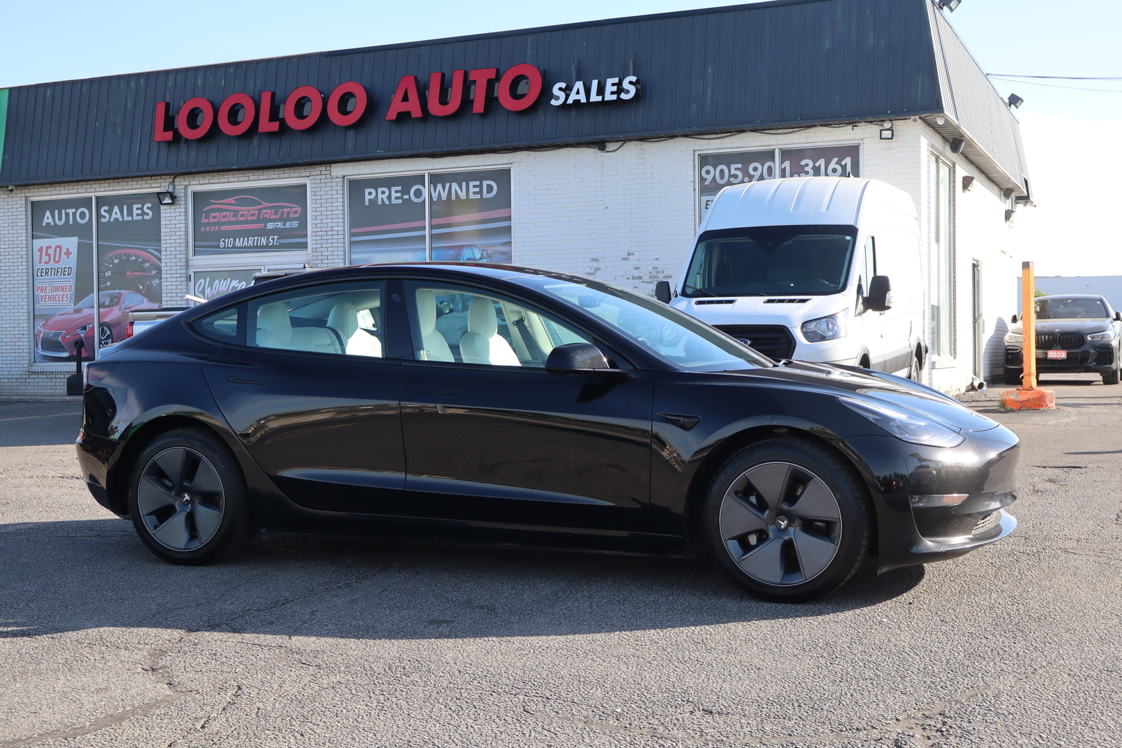 Black 2022 Tesla Model 3 RWD Sedan Rear-Wheel Drive Automatic