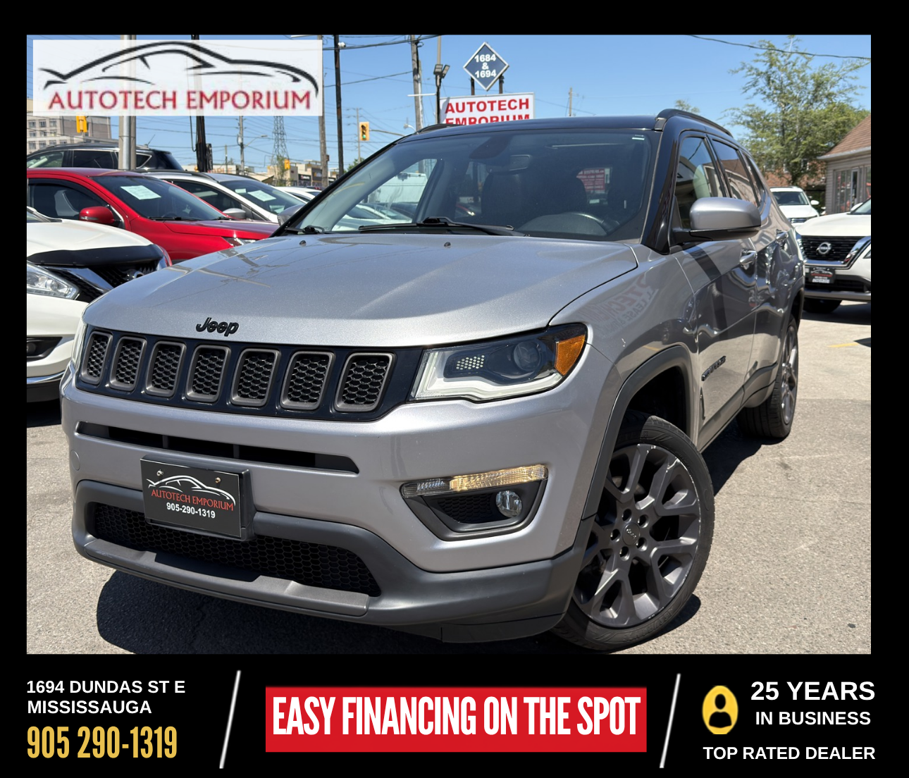 Silver 2019 Jeep Compass SUV / Crossover Four-Wheel Drive Automatic