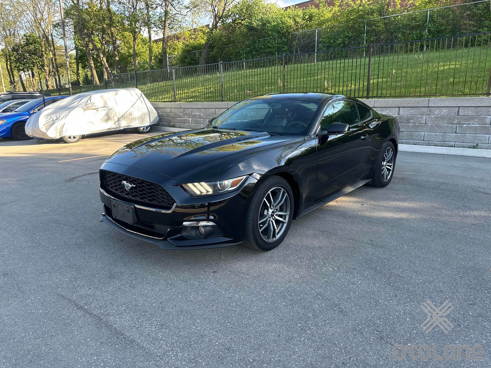 Black 2015 Ford Mustang EcoBoost Premium Coupe RWD Coupe Rear-Wheel Drive Automatic