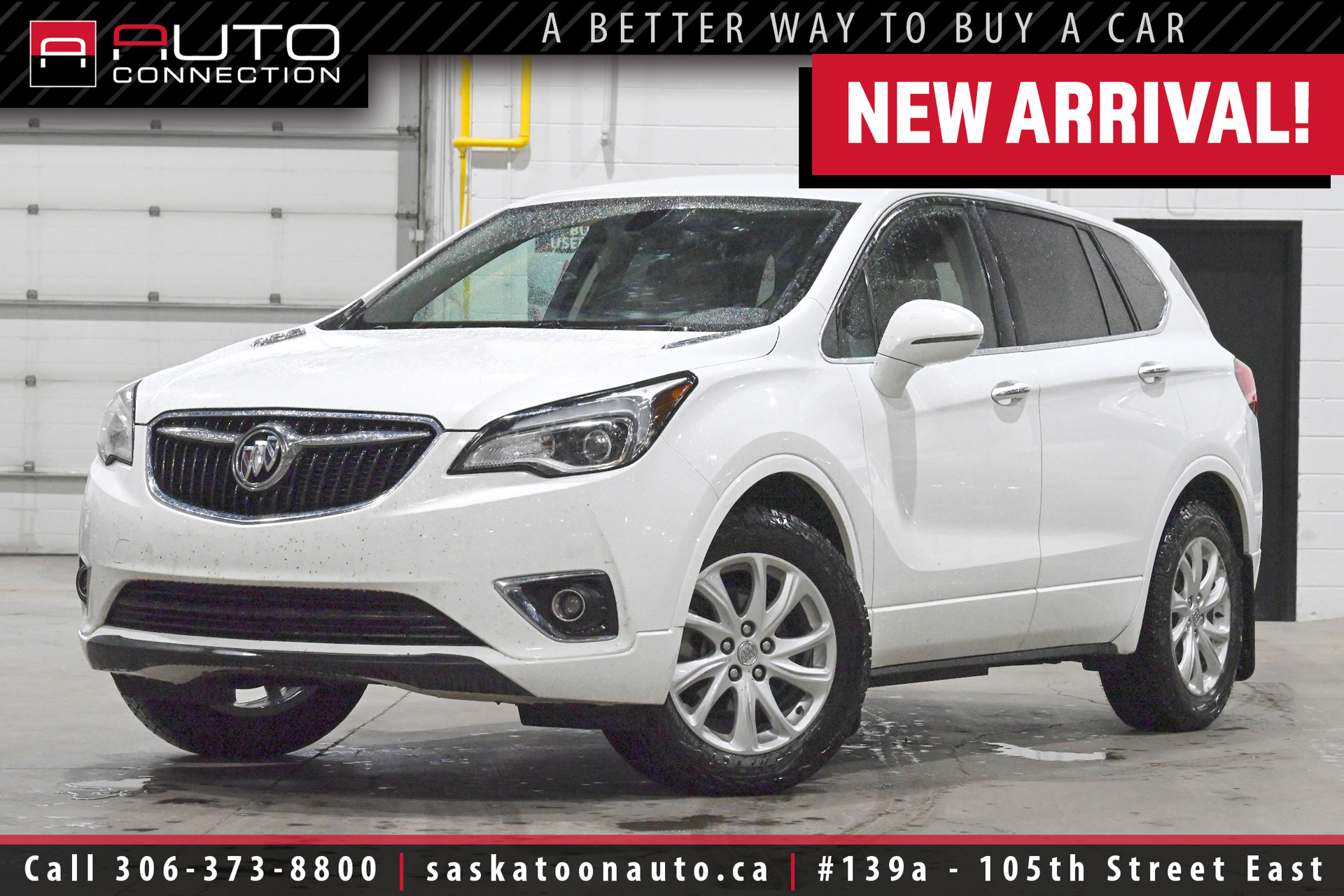White 2019 Buick Envision Preferred AWD SUV / Crossover All-Wheel Drive Automatic