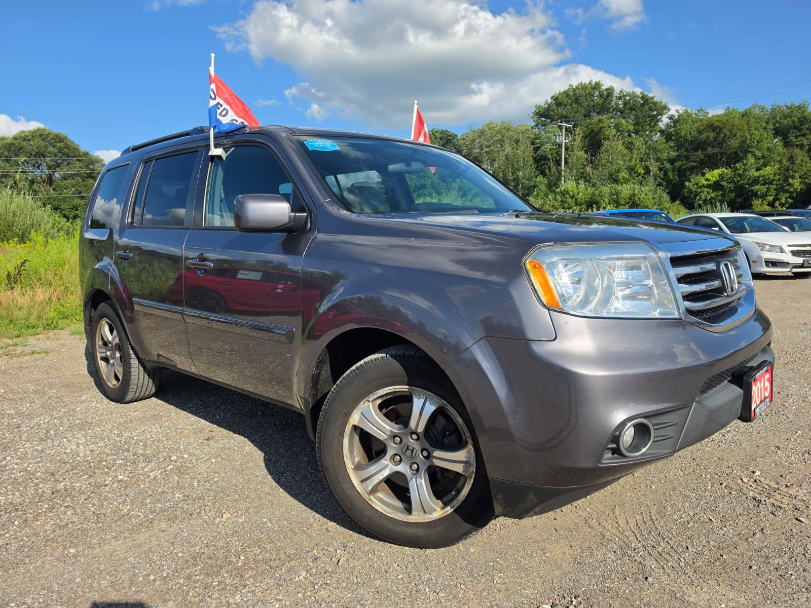 Gray 2015 Honda Pilot SUV / Crossover Four-Wheel Drive Automatic