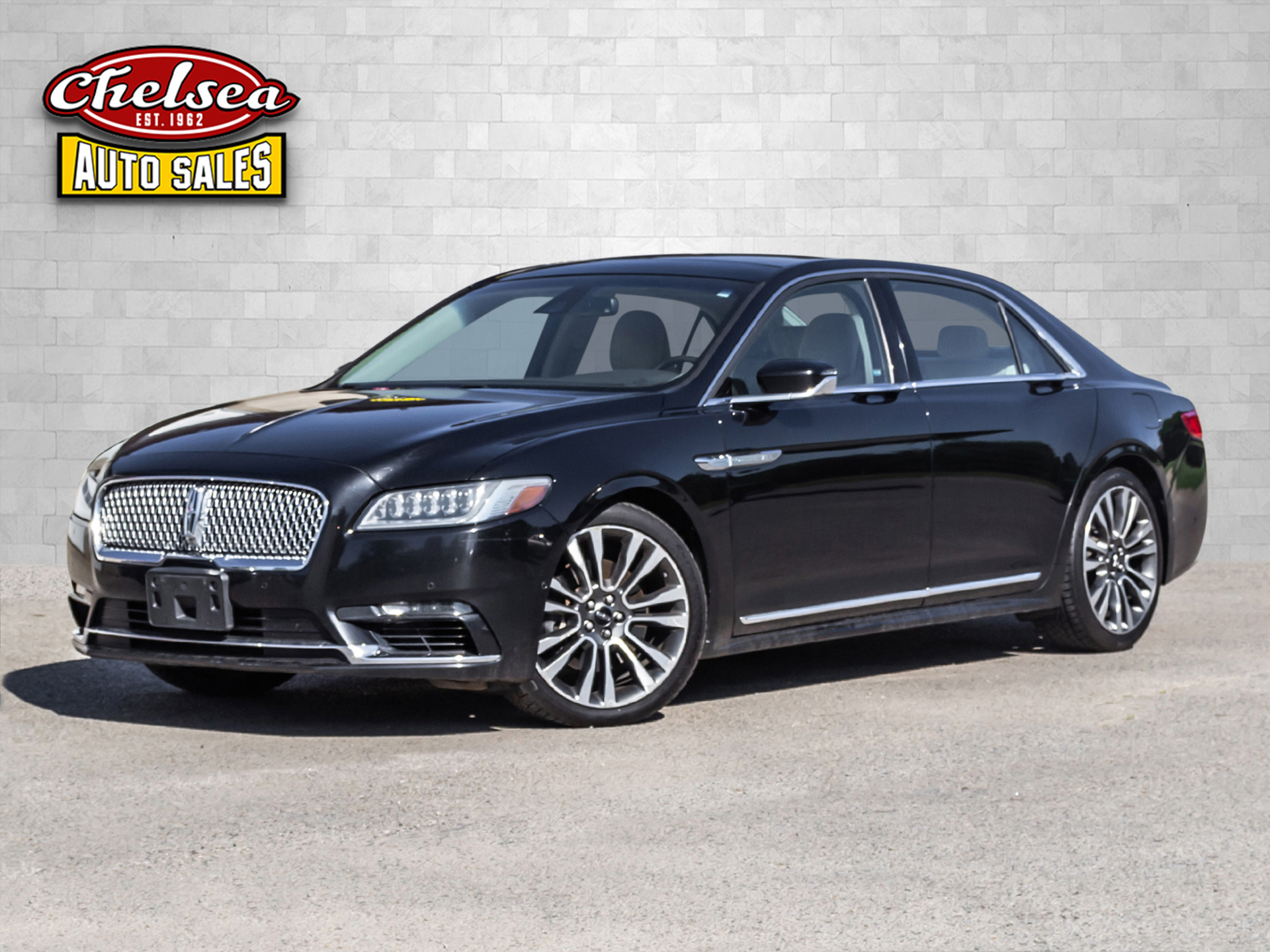Black 2017 Lincoln Continental Reserve AWD Sedan All-Wheel Drive Automatic
