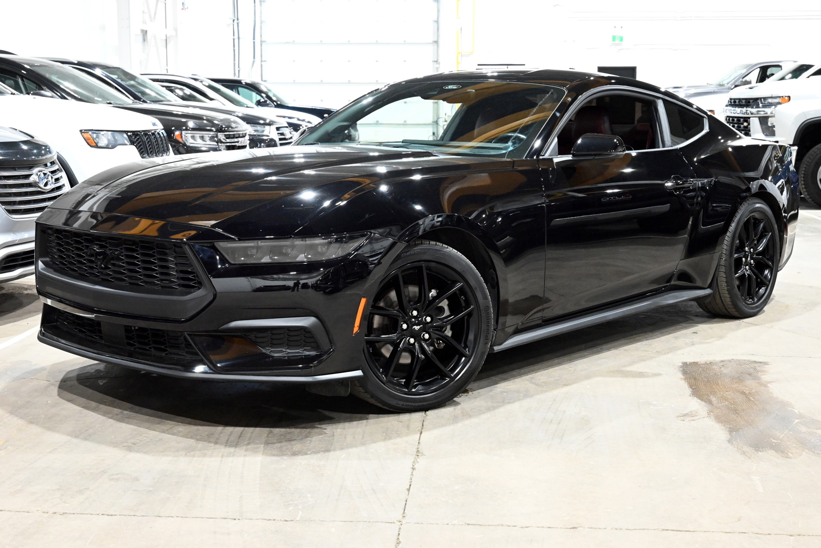 Black 2024 Ford Mustang Coupe Rear-Wheel Drive 10-Speed Automatic