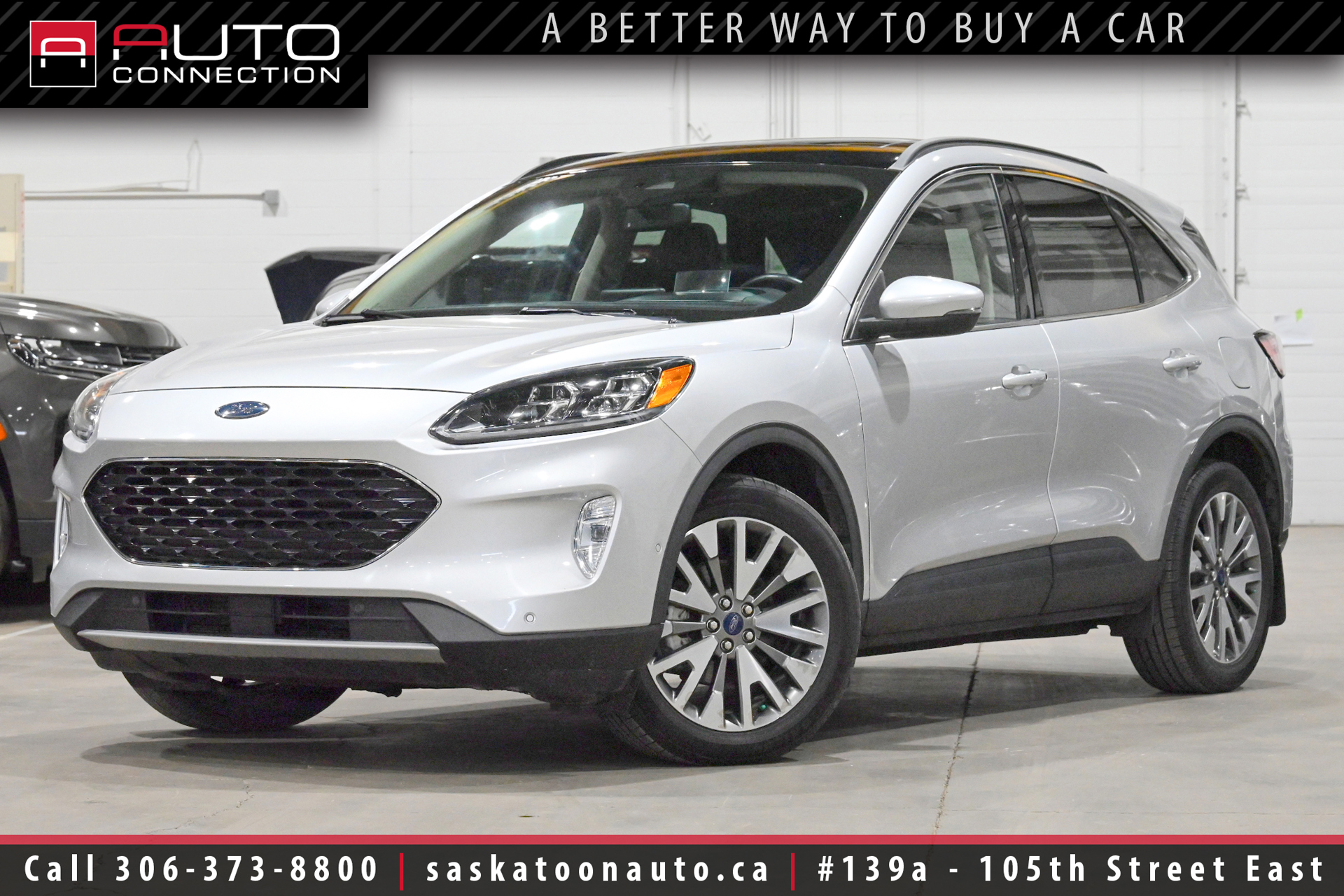Silver 2020 Ford Escape Hybrid SUV / Crossover All-Wheel Drive Automatic