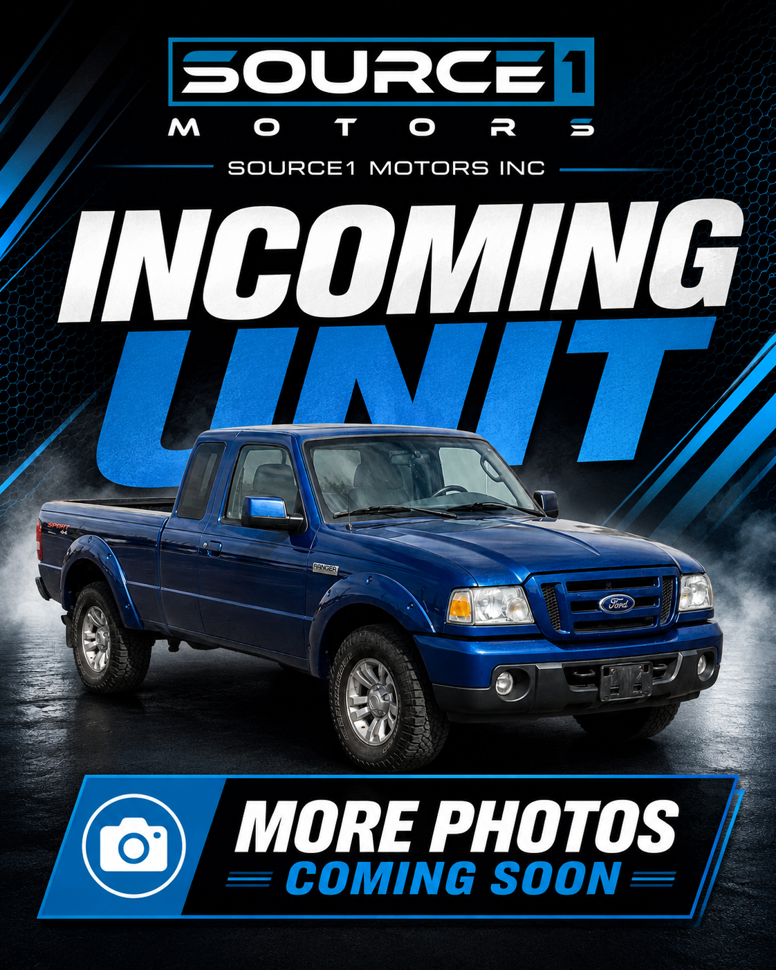 Blue 2011 Ford Ranger Pickup Truck Four-Wheel Drive Automatic