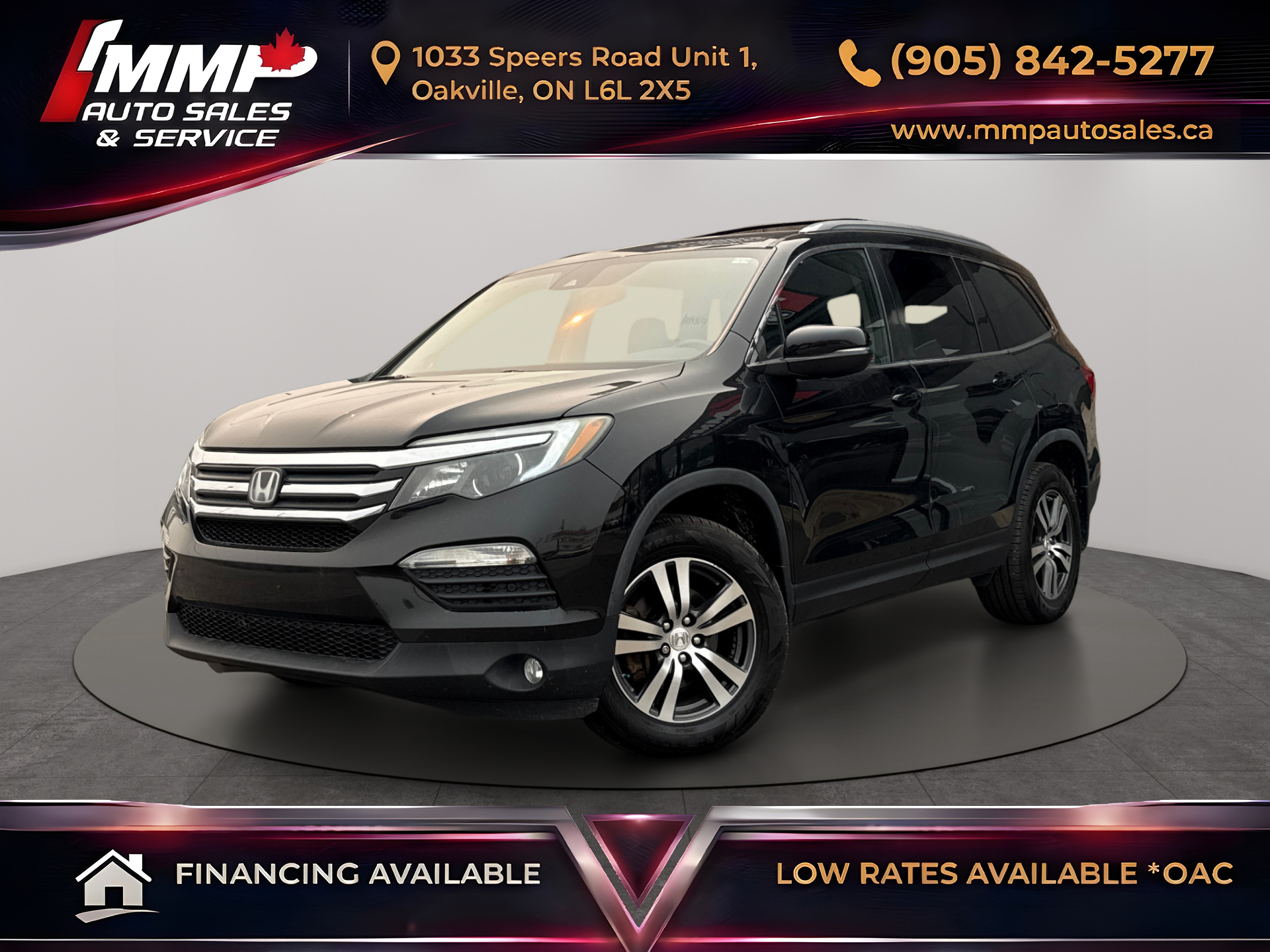 Black 2017 Honda Pilot SUV / Crossover All-Wheel Drive Automatic
