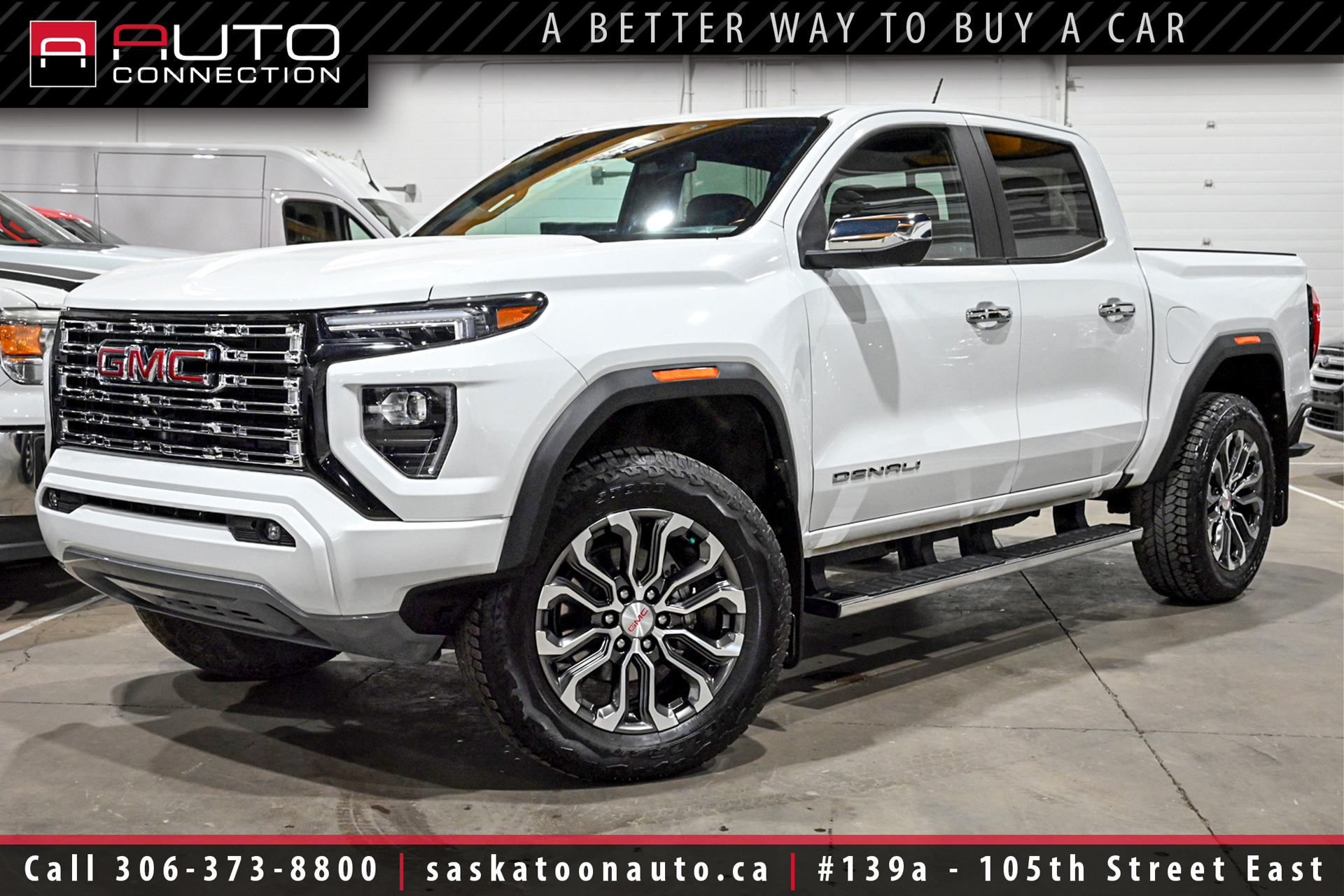 White 2023 GMC Canyon Pickup Truck Four-Wheel Drive 8-Speed Automatic