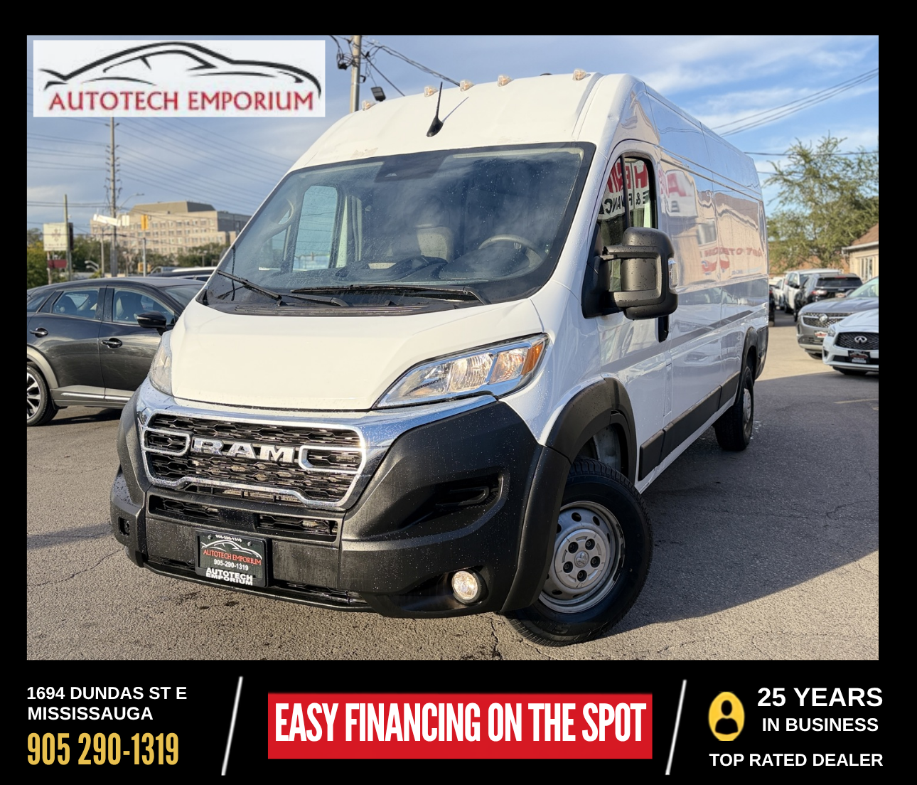 2023 RAM ProMaster 3500 159 High Roof Extended Cargo Van FWD
