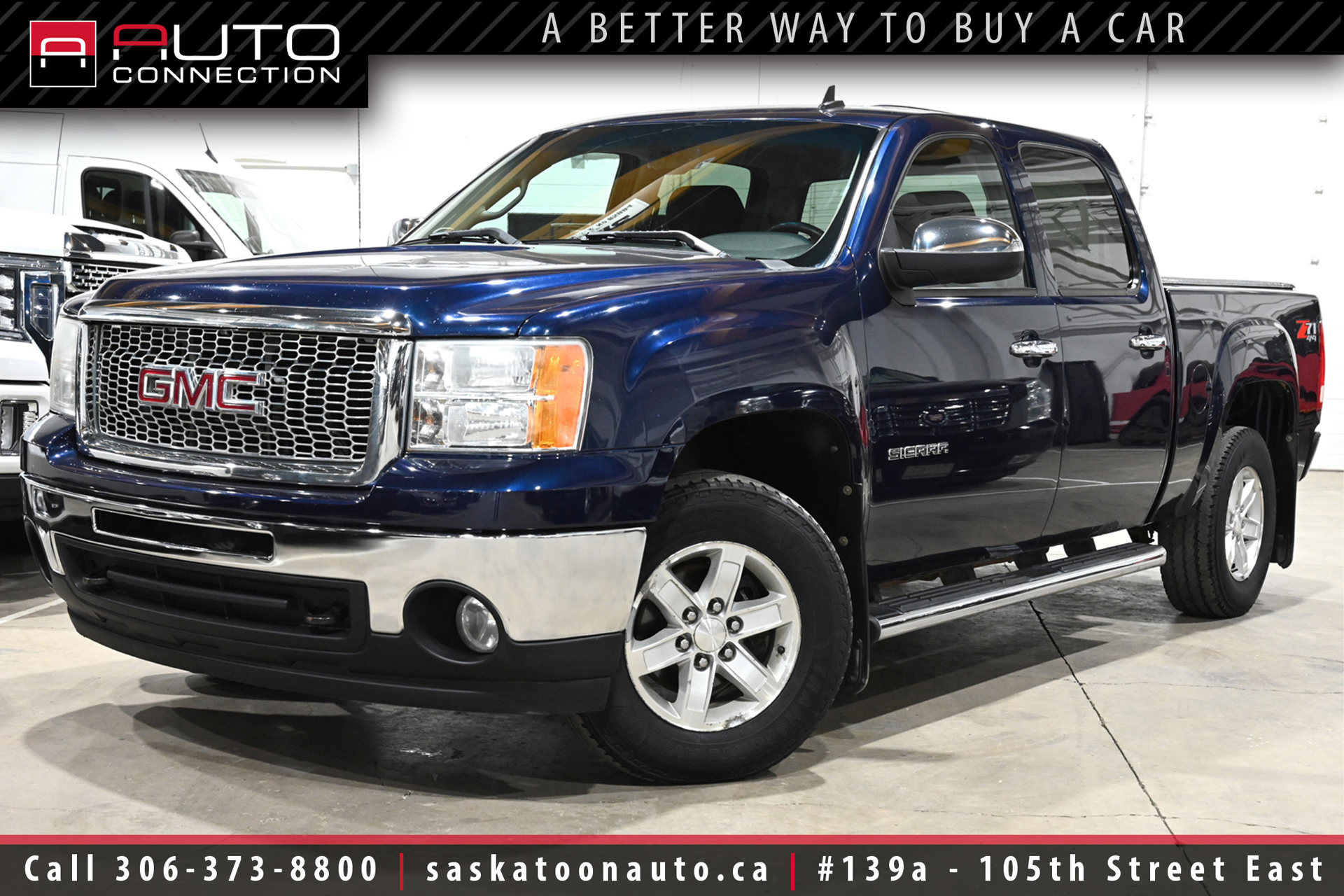 Blue 2011 GMC Sierra 1500 Pickup Truck Four-Wheel Drive 6-Speed Automatic