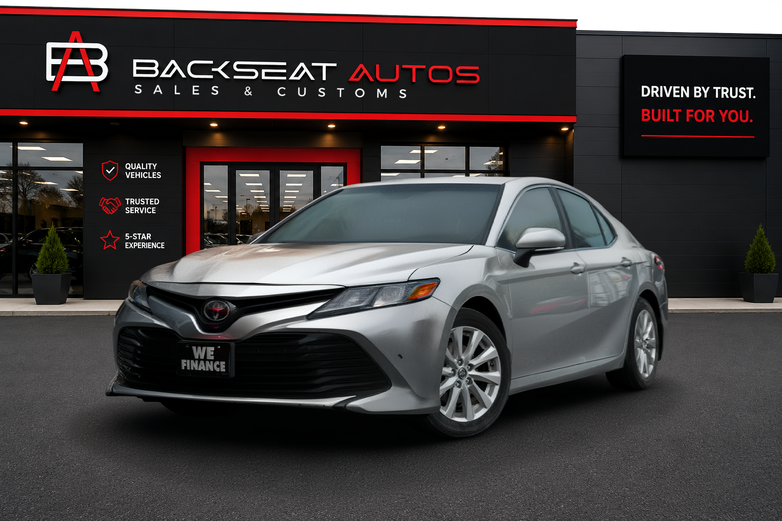 Silver 2018 Toyota Camry Sedan Front-Wheel Drive Automatic
