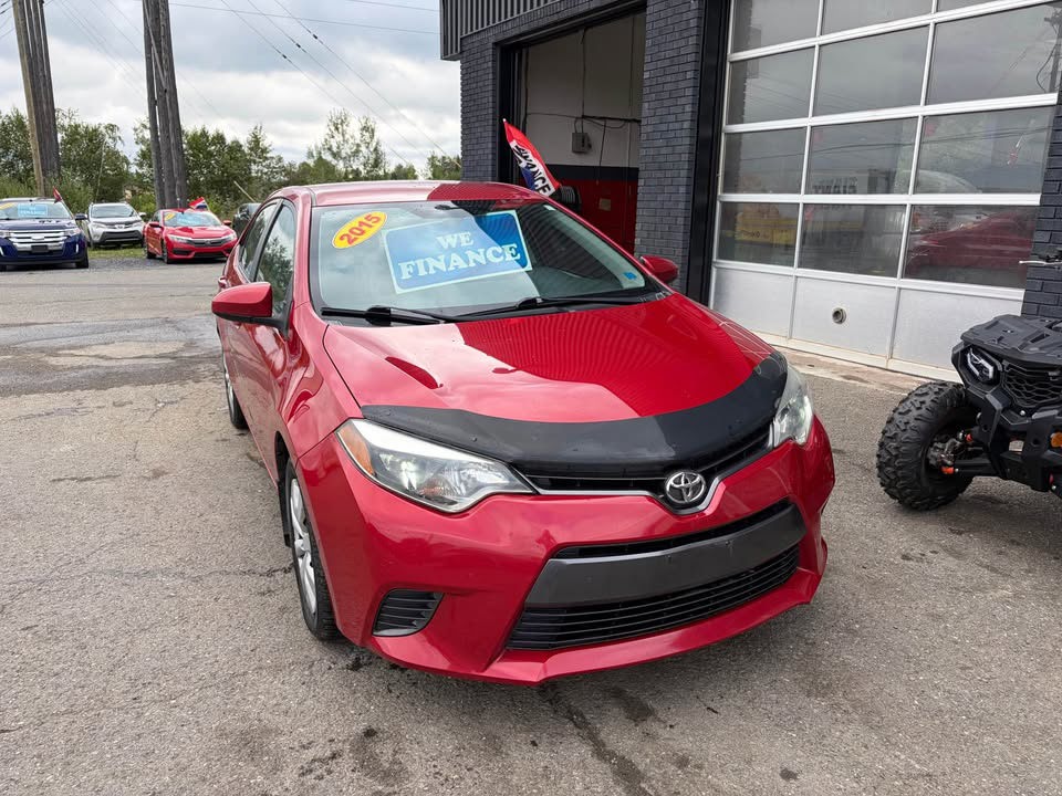 Red 2015 Toyota Corolla Sedan Front-Wheel Drive Automatic
