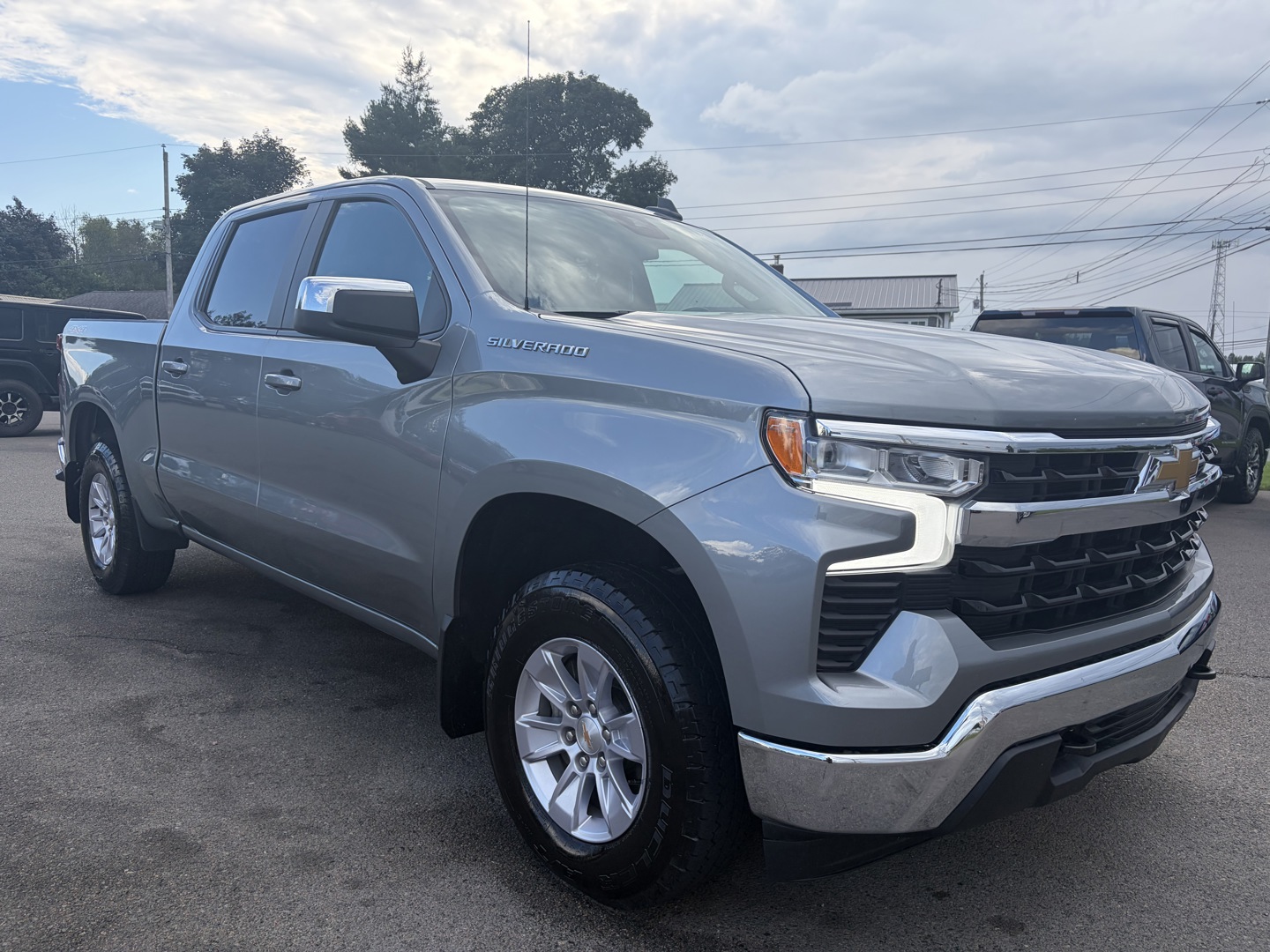 Silver 2025 Chevrolet Silverado 1500 Pickup Truck Four-Wheel Drive Automatic