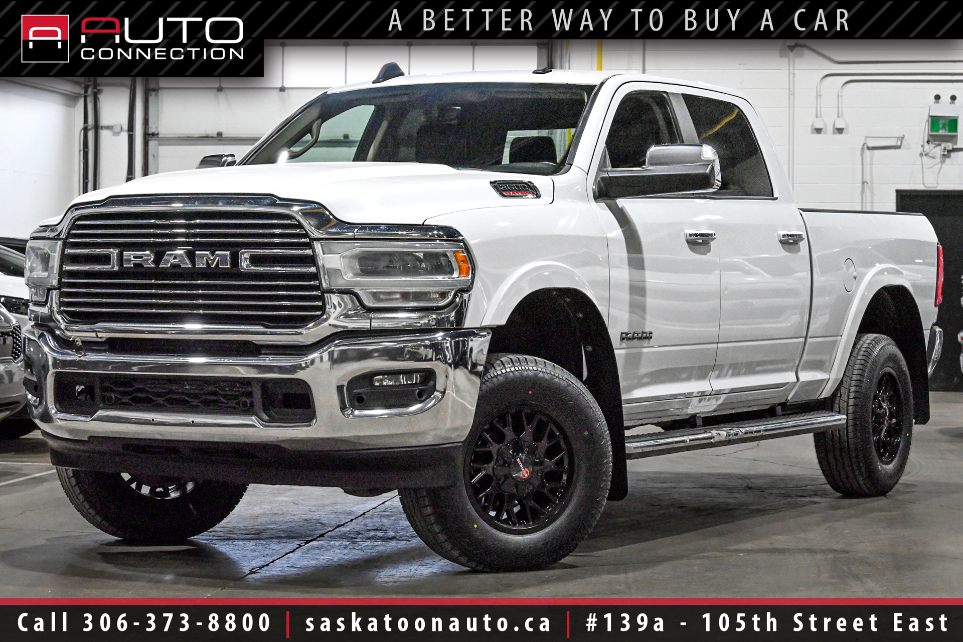 White 2020 RAM 3500 Pickup Truck Four-Wheel Drive 6-Speed Automatic