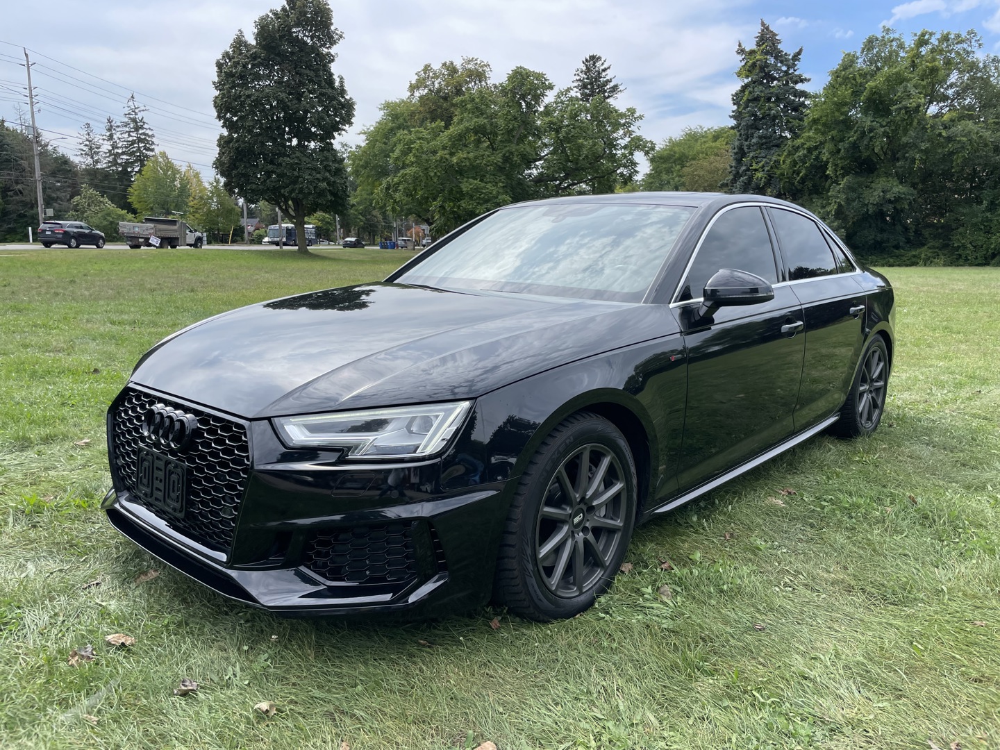 Black 2018 Audi A4 Sedan Automatic