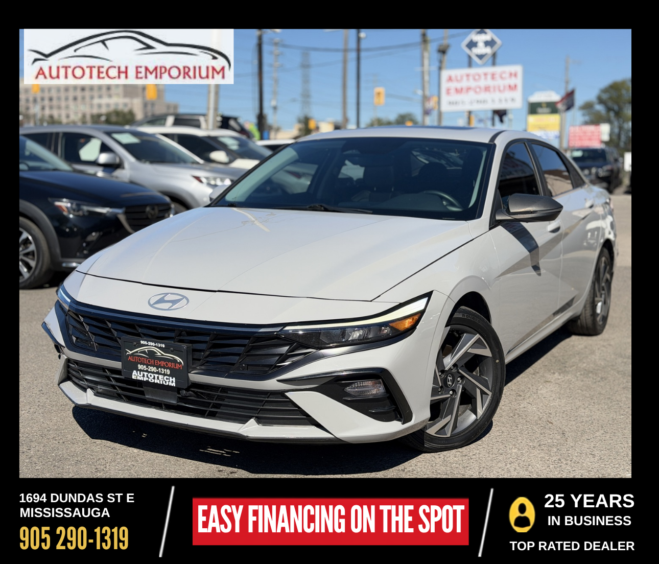 Gray 2024 Hyundai Elantra Hybrid Sedan Automatic