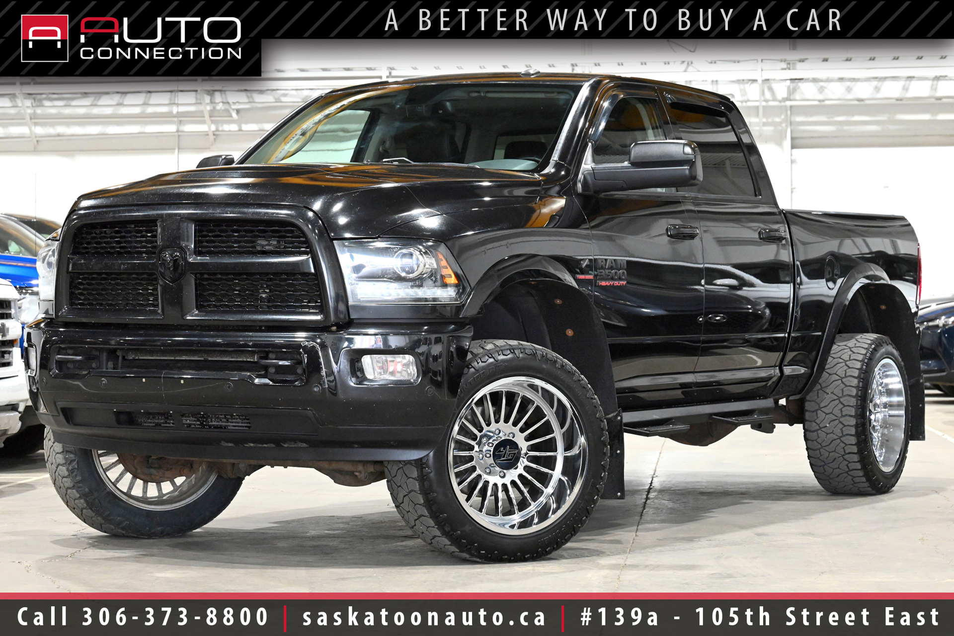 Black 2017 RAM 3500 Pickup Truck Four-Wheel Drive 6-Speed Automatic