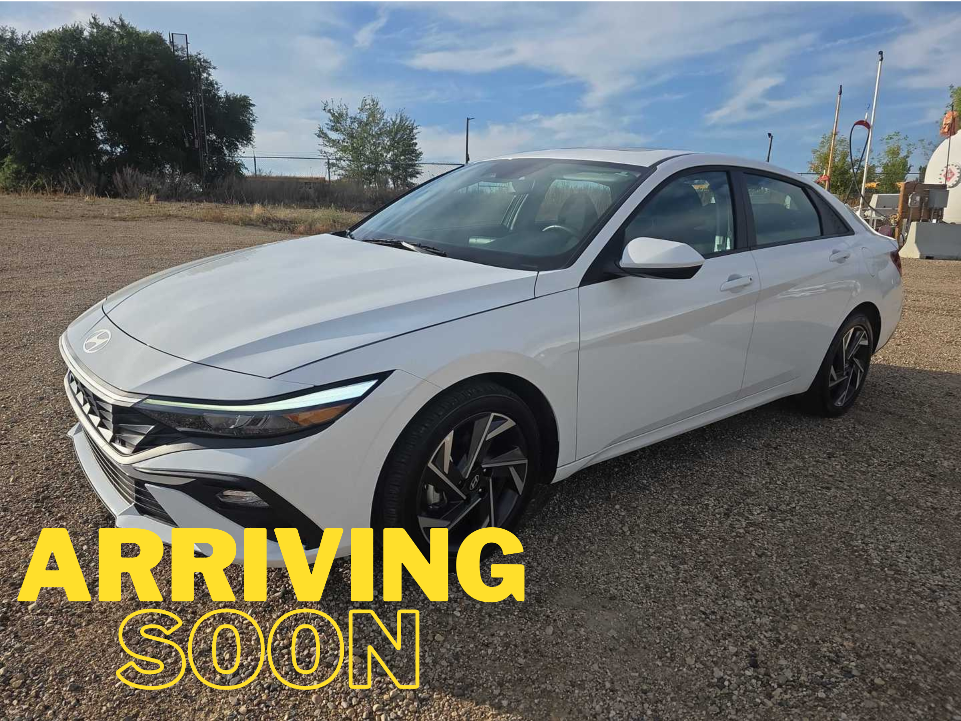 White 2025 Hyundai Elantra Sedan