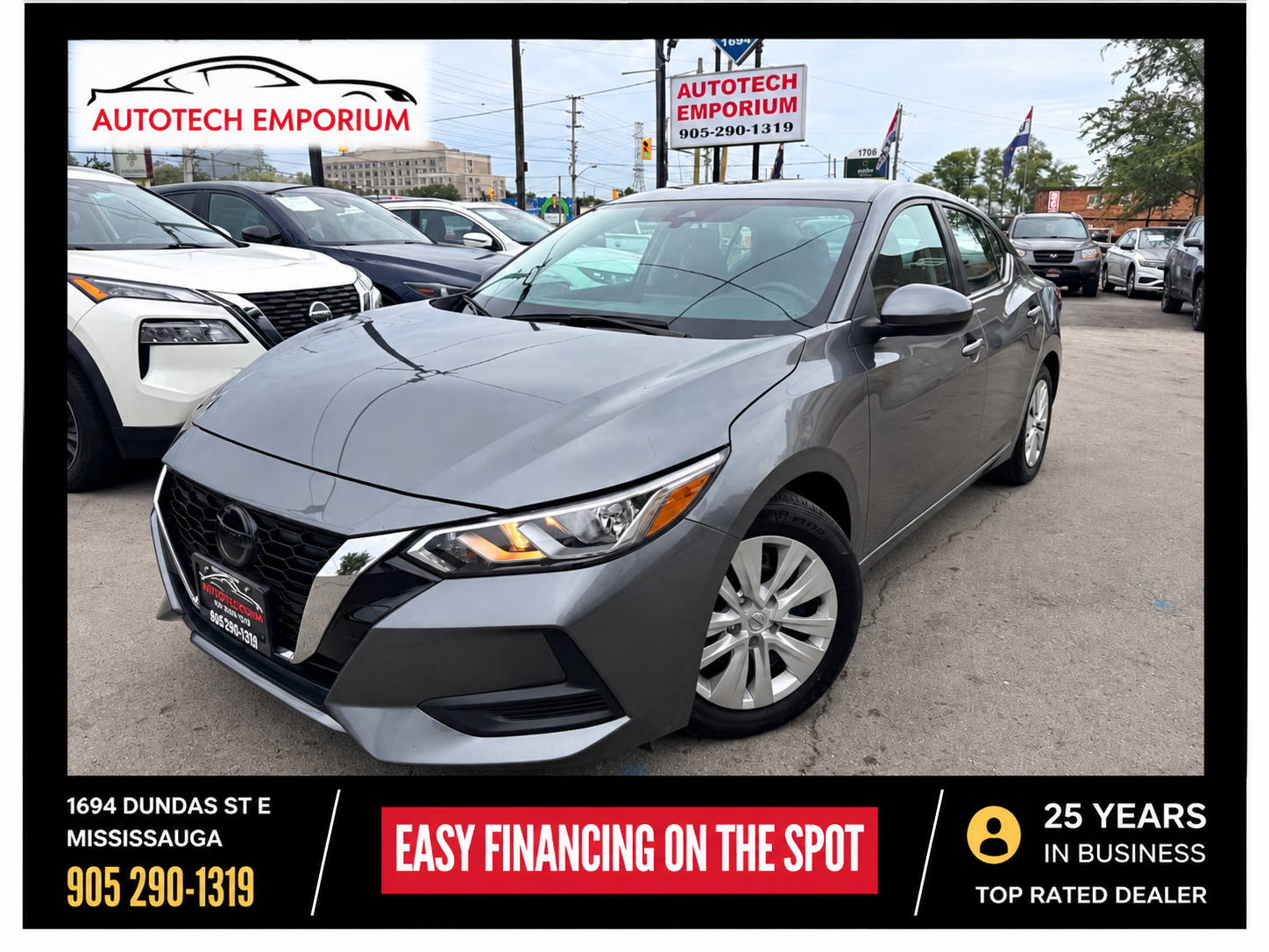 Gray 2023 Nissan Sentra Sedan Front-Wheel Drive Automatic