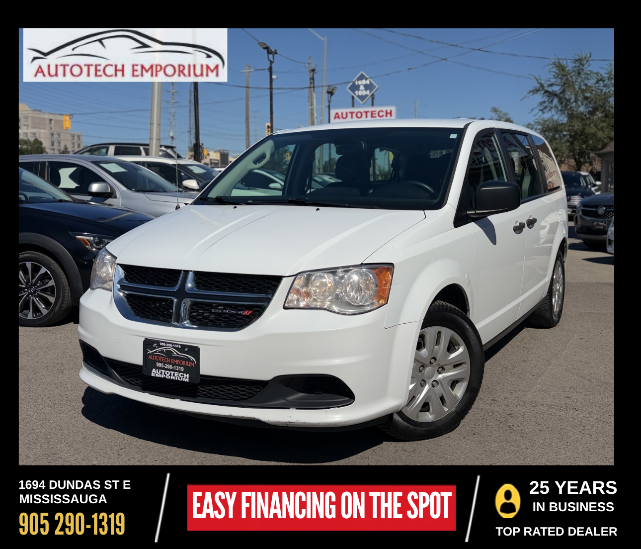 White 2019 Dodge Grand Caravan Minivan  Automatic