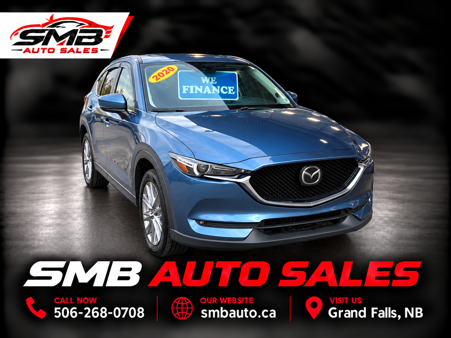 Blue 2020 Mazda CX-5 SUV / Crossover All-Wheel Drive Automatic