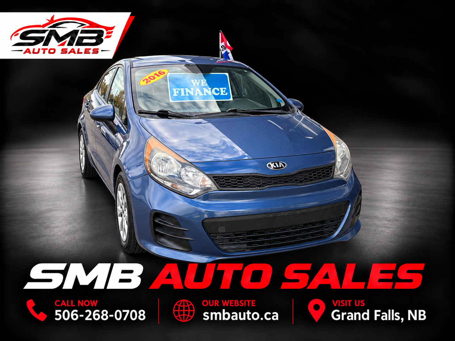 Blue 2016 Kia Rio5 Hatchback Manual