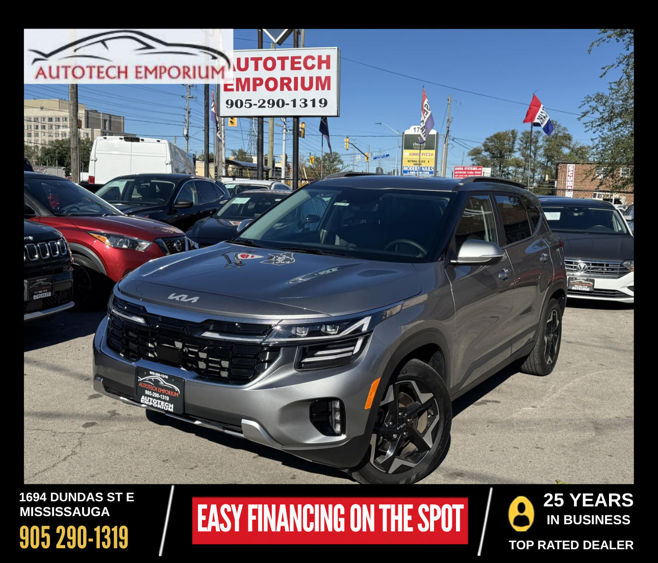 Gray 2024 Kia Seltos SUV / Crossover Automatic