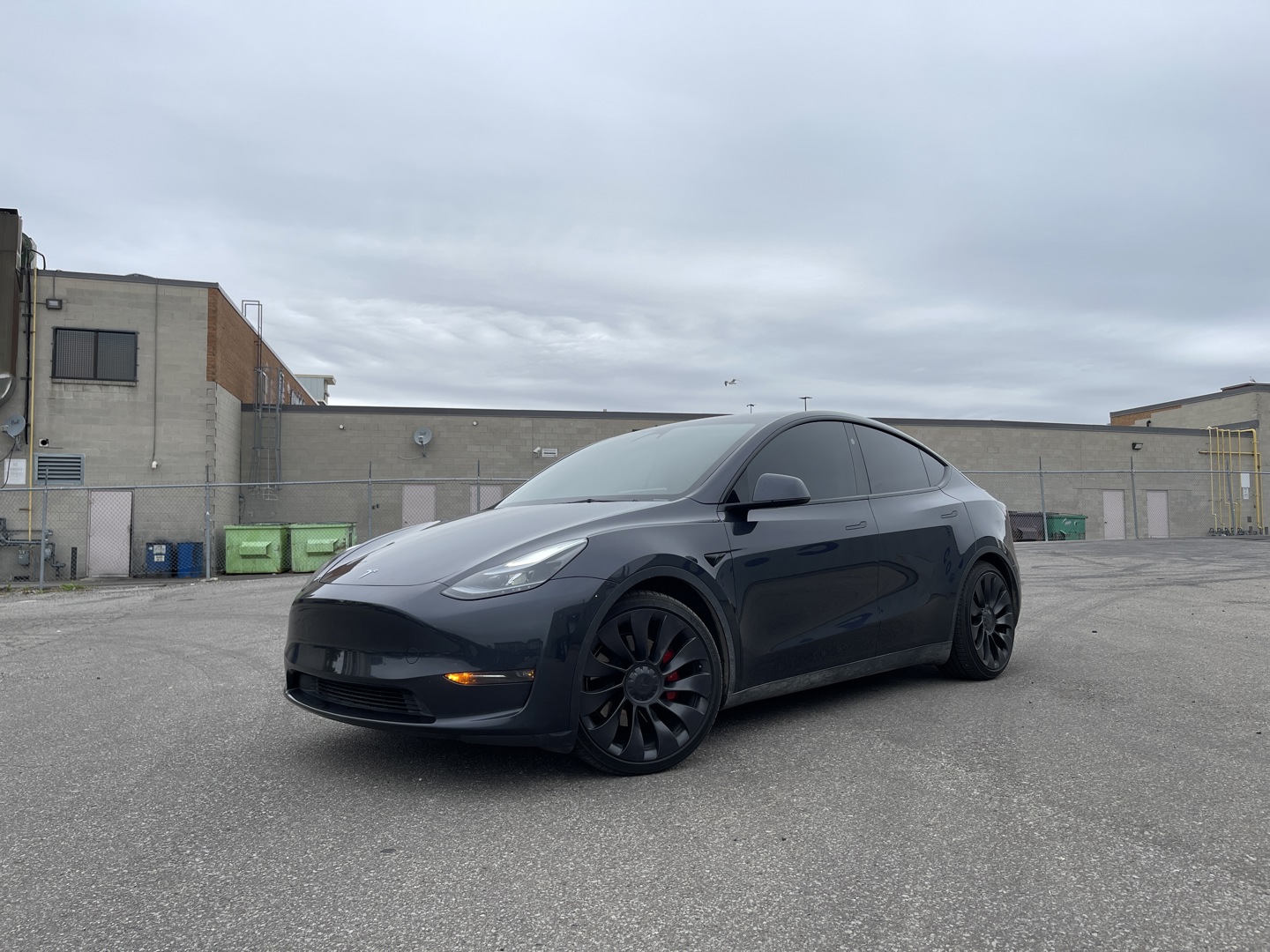 Gray 2025 Tesla Model Y SUV / Crossover All-Wheel Drive 1-Speed Automatic